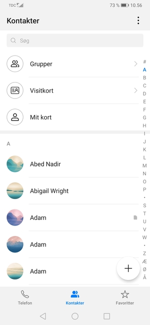 Vælg Menu-knappen