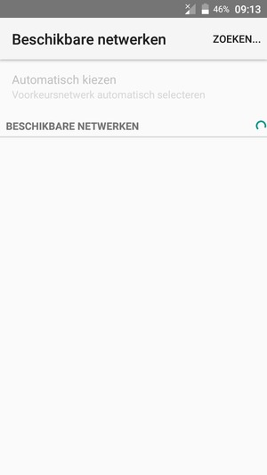 Wacht tot de zoekopdracht beëindigd is