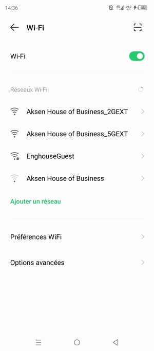 Sélectionnez le réseau sans fil auquel vous souhaitez vous connecter