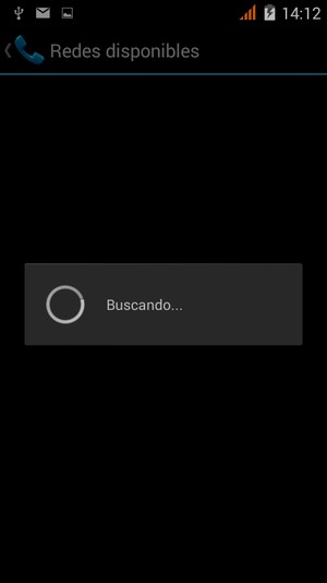 Espere a que la búsqueda termine