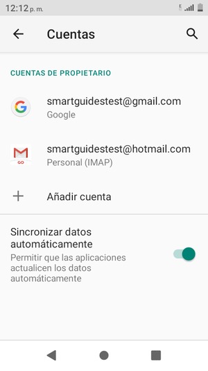 Seleccione su cuenta Google