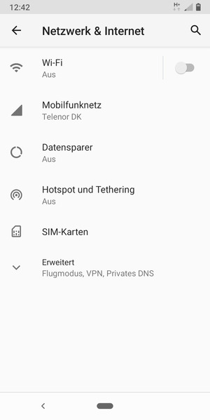 Wählen Sie Mobilfunknetz
