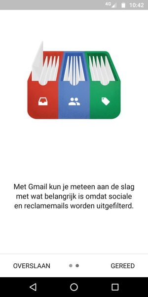 Selecteer GEREED