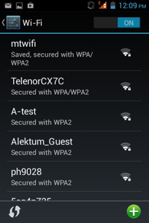 You are now connected to the Wi-Fi network