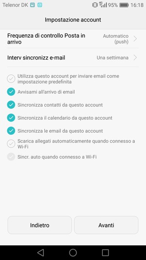 Seleziona Avanti