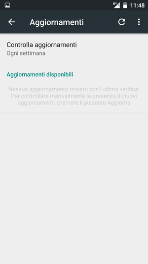 Seleziona Aggiorna