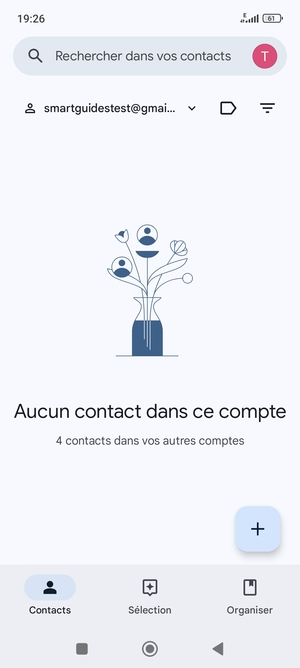 Sélectionnez Organiser