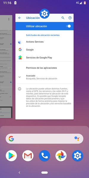 Deslice las aplicaciones hacia arriba para cerrarlas