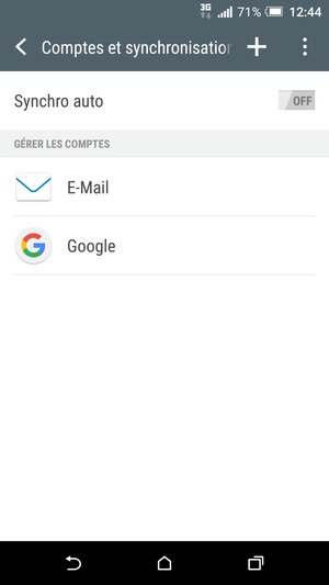 Sélectionnez Google