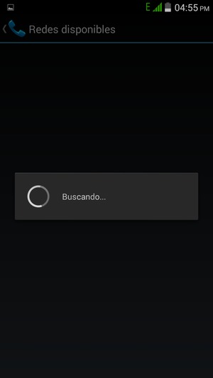 Espere a que la búsqueda termine