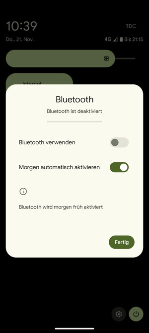 Wählen Sie Fertig