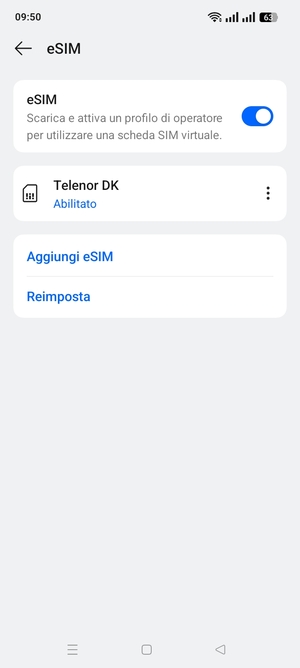 La tua eSIM è ora attivata