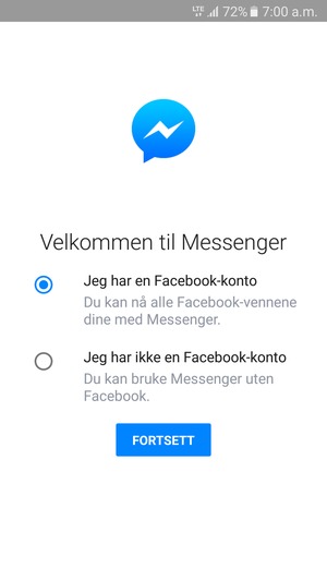 Applikasjonen er klar til bruk