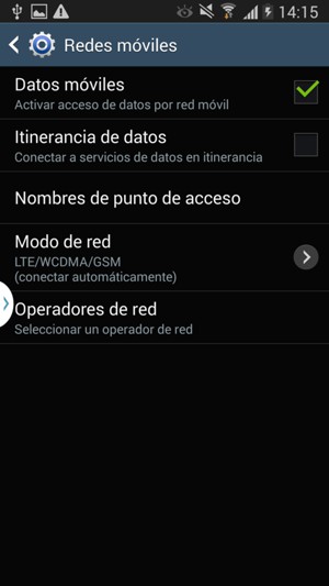 Seleccione Nombres de punto de acceso