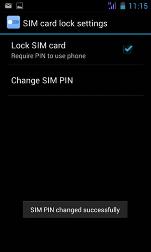 Your SIM PIN has been changed