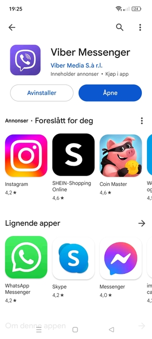 Velg Åpne