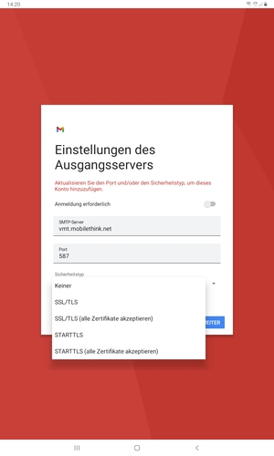 Wählen Sie Keiner