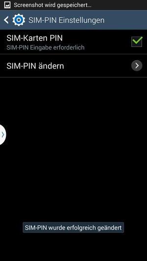 Ihre SIM-PIN wurde geändert