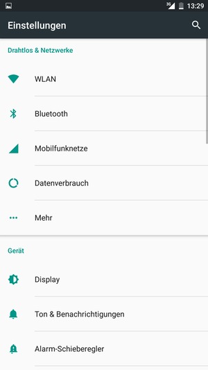 Wählen Sie Mehr