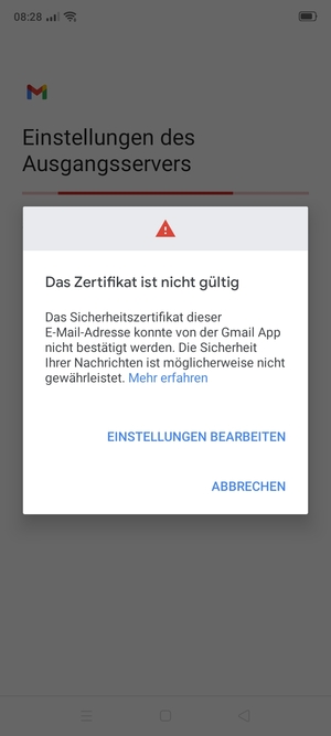 Wählen Sie EINSTELLUNGEN BEARBEITEN