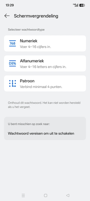 Selecteer Patroon