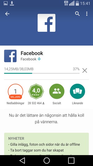 Vänta på att installationsprocessen avslutas