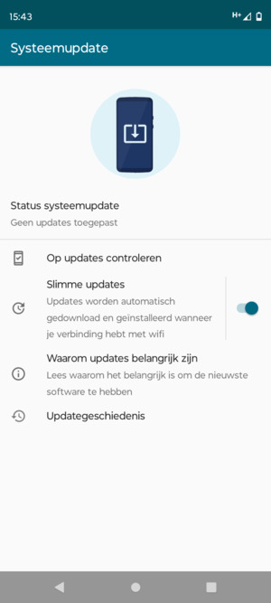 Selecteer Op updates controleren
