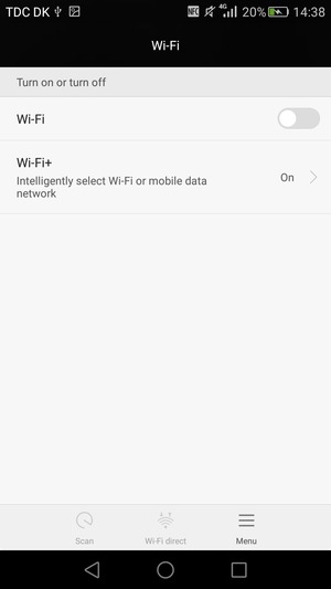 Turn on Wi-Fi