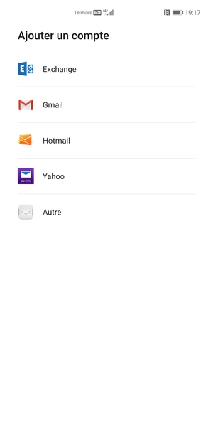 Sélectionnez Gmail