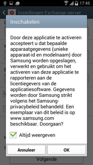 Selecteer OK