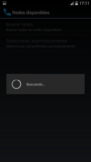 Espere a que la búsqueda termine