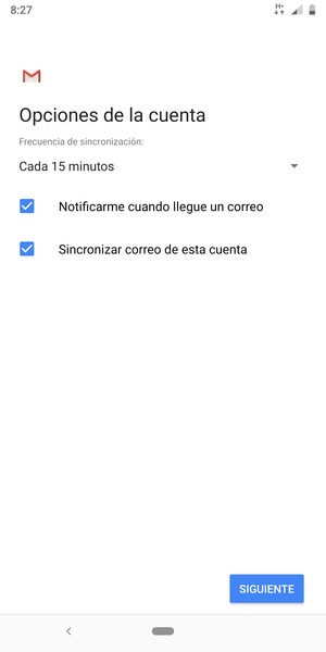 Seleccione SIGUIENTE