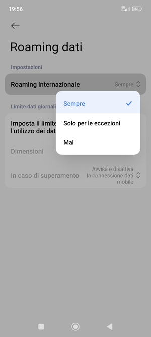 Seleziona la tua opzione preferita