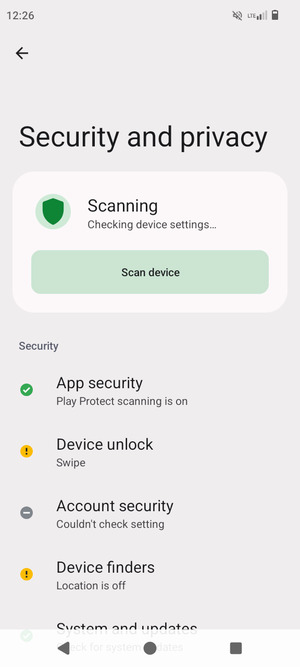 Select Device unlock