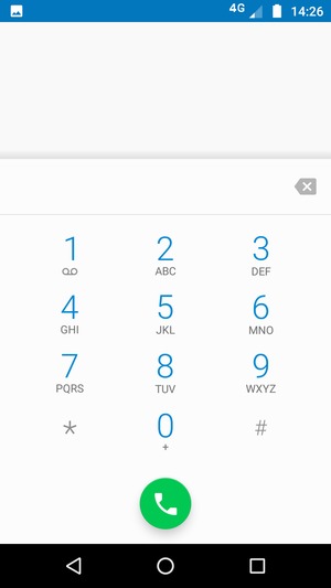 Premi e tieni premuto il numero 1