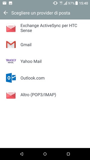 Seleziona Outlook.com (Hotmail)
