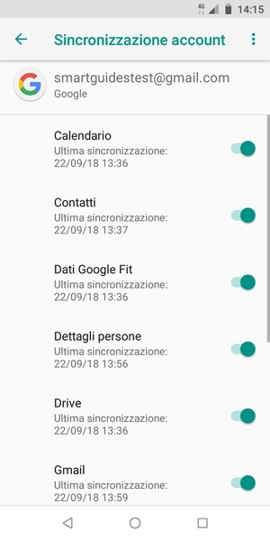 Seleziona il tasto Menu