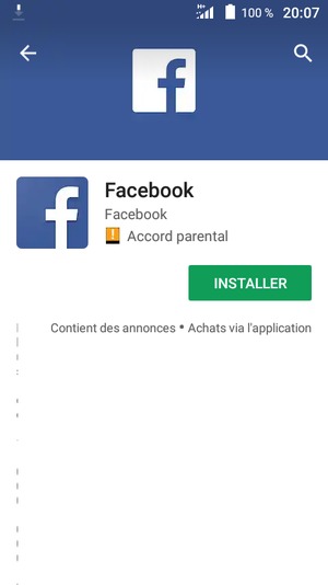 Sélectionnez INSTALLER