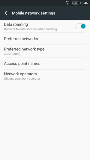 Turn Data roaming on or off