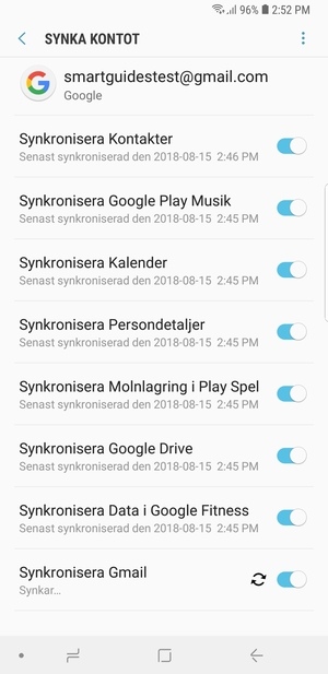 Tryck på Meny-knappen