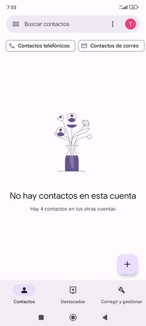 Seleccione Corregir y gestionar