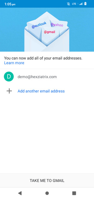 Select TAKE ME TO GMAIL