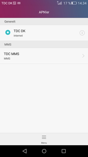 Din telefon er nu sat op til MMS