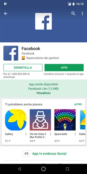 Seleziona APRI