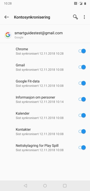 Velg menyknappen