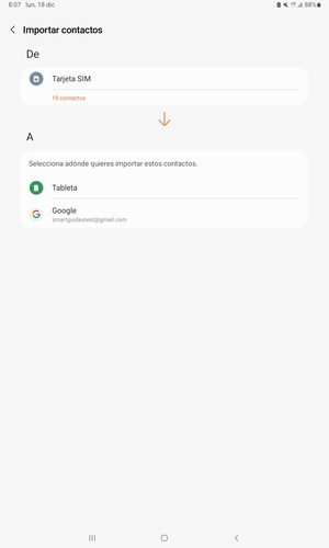 Seleccione su cuenta Google