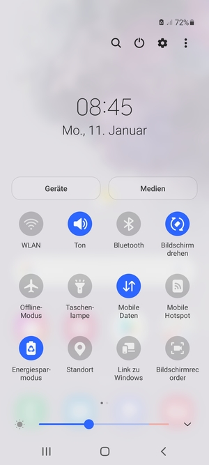 Schalten Sie Energiesparmodus ein