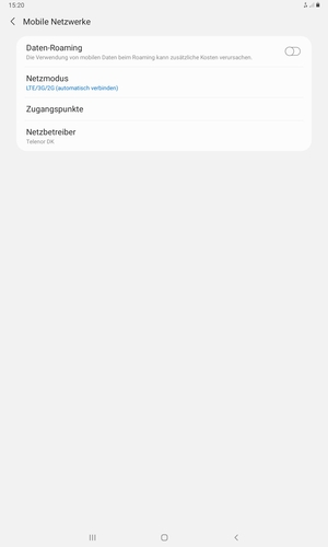 Um das Netzwerk zu wechseln, falls Probleme auftreten, wählen Sie Netzbetreiber