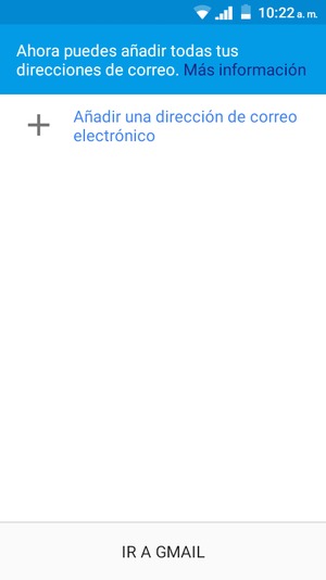 Seleccione Añadir una dirección de correo electrónico
