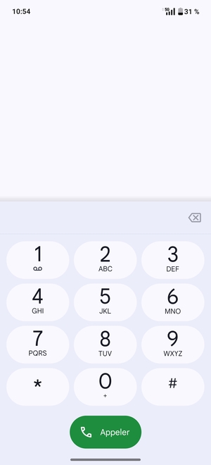 Appuyez longuement sur le numéro 1